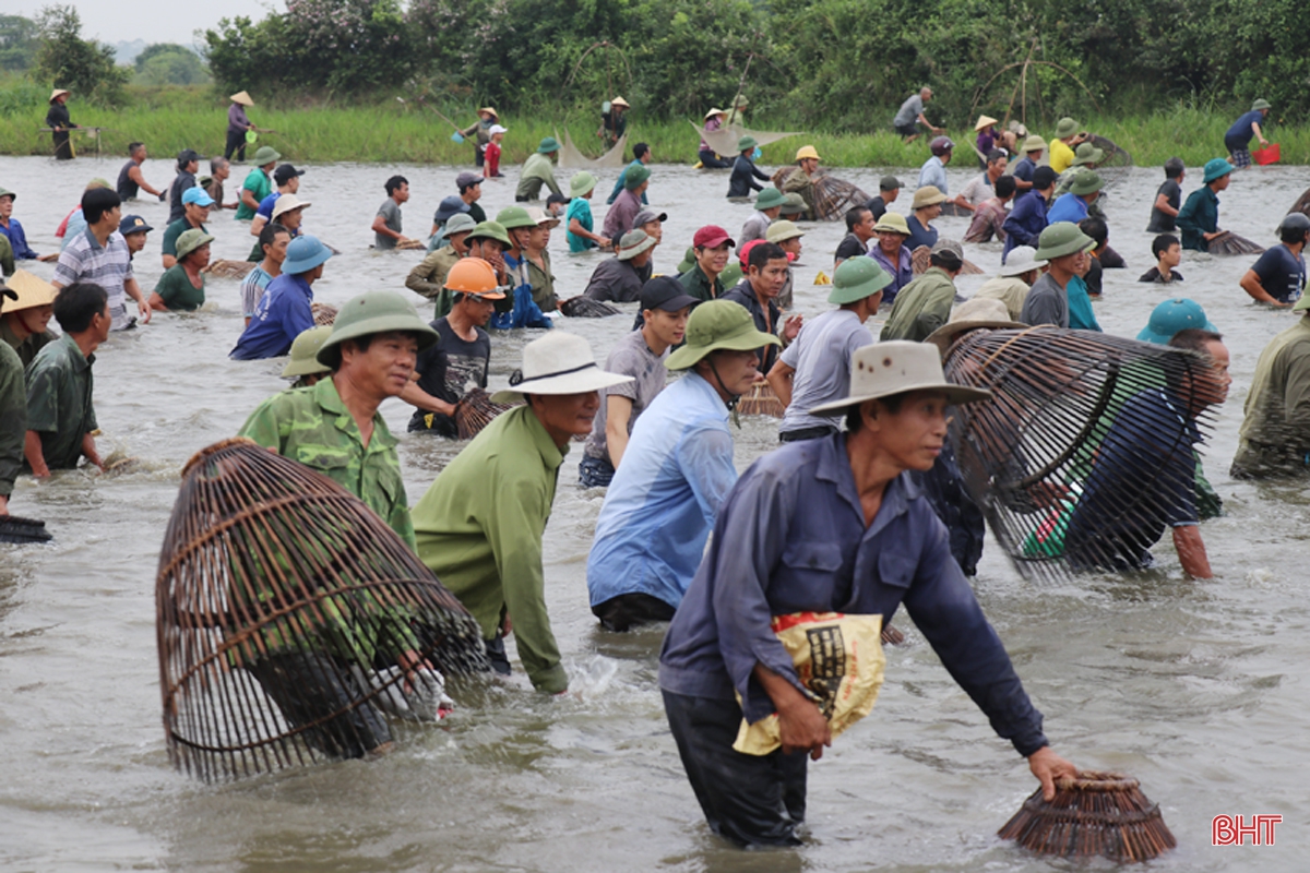 Lễ hội đánh bắt cá Đồng Hoa ở Hà Tĩnh, xem một lần nhớ mãi