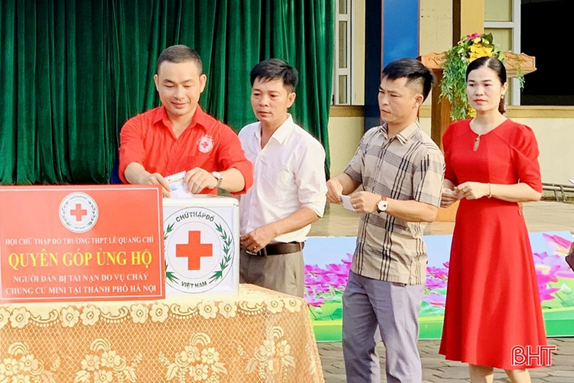 Hà Tĩnh trao gần 343 triệu đồng hỗ trợ nạn nhân vụ cháy chung cư mini