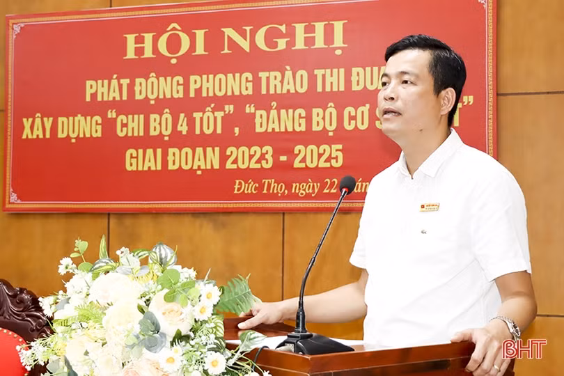 Đức Thọ phát động thi đua xây dựng “Chi bộ 4 tốt”, “Đảng bộ cơ sở 4 tốt”