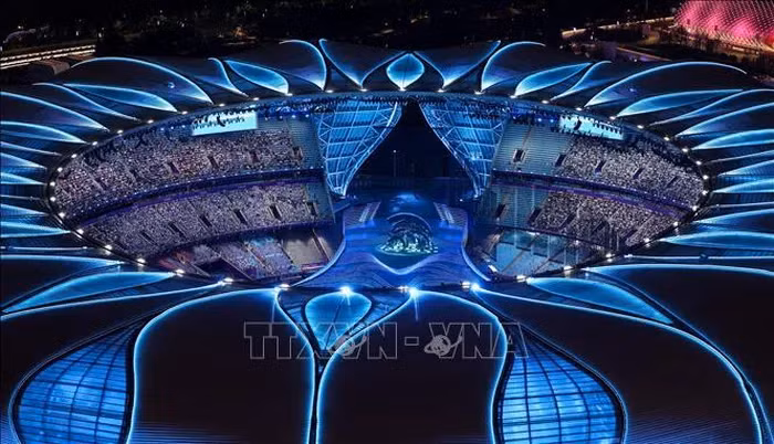 Lung linh đêm khai mạc ASIAD 2023 đậm sắc xanh 