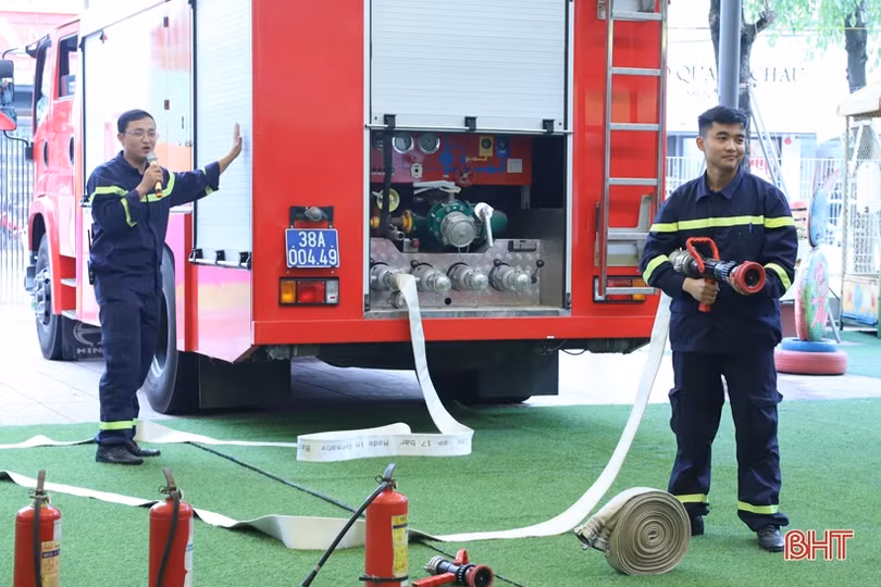 Hướng dẫn cách phòng cháy, thoát hiểm cho học sinh mầm non ở TP Hà Tĩnh