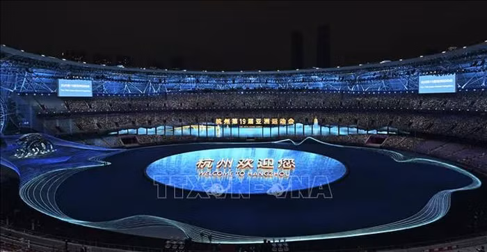 Lung linh đêm khai mạc ASIAD 2023 đậm sắc xanh 
