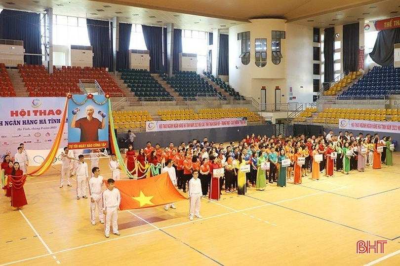 Hơn 450 vận động viên tham gia hội thao ngành Ngân hàng Hà Tĩnh