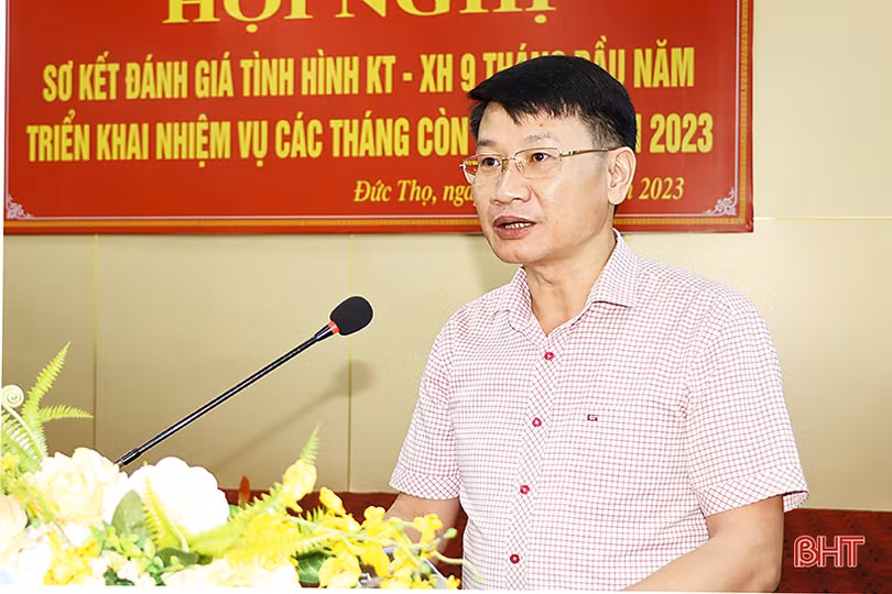 Hết quý III, Đức Thọ có 19/24 chỉ tiêu đạt và vượt kế hoạch