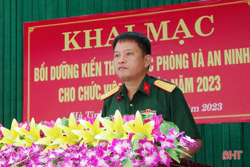 Bồi dưỡng kiến thức quốc phòng, an ninh cho 72 chức việc tôn giáo ở Thạch Hà