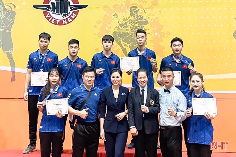 Hà Tĩnh giành 5 huy chương tại Giải Vô địch Muay quốc gia