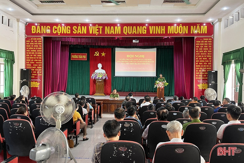 Đảm bảo PCCC, ANTT tại các cơ sở lưu trú phường trung tâm TP Hà Tĩnh