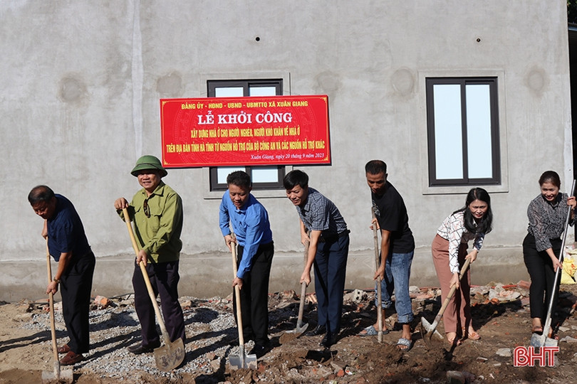 Khởi công xây nhà ở cho người nghèo huyện Nghi Xuân