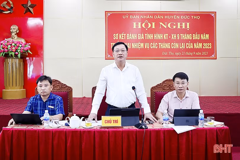 Hết quý III, Đức Thọ có 19/24 chỉ tiêu đạt và vượt kế hoạch