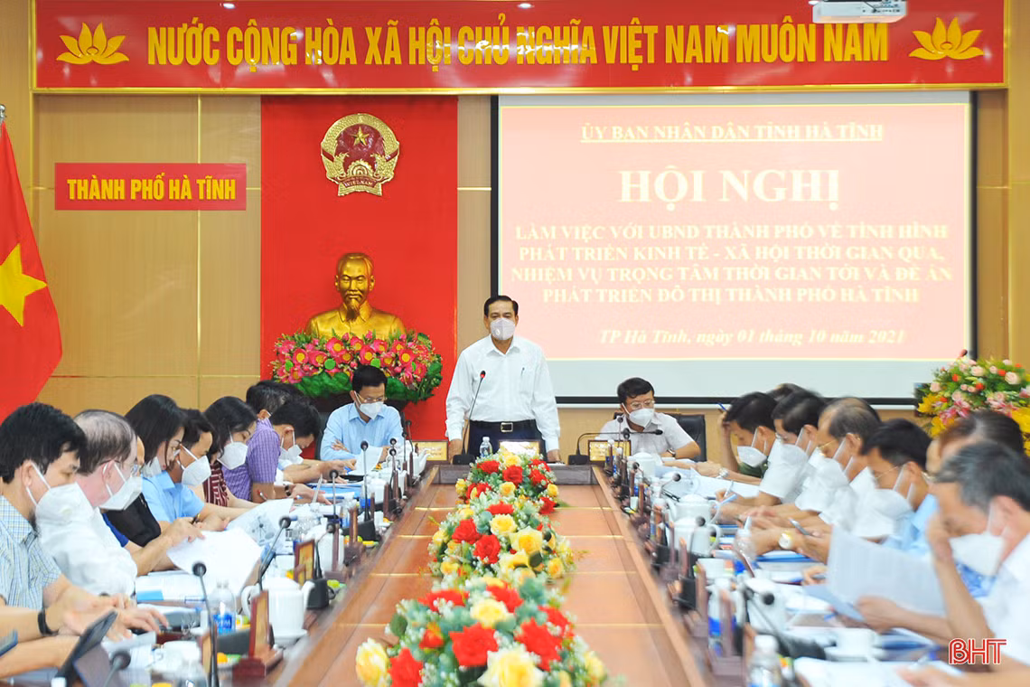 Ưu tiên nguồn lực phát triển TP Hà Tĩnh trở thành một trong những trung tâm vùng Bắc Trung bộ