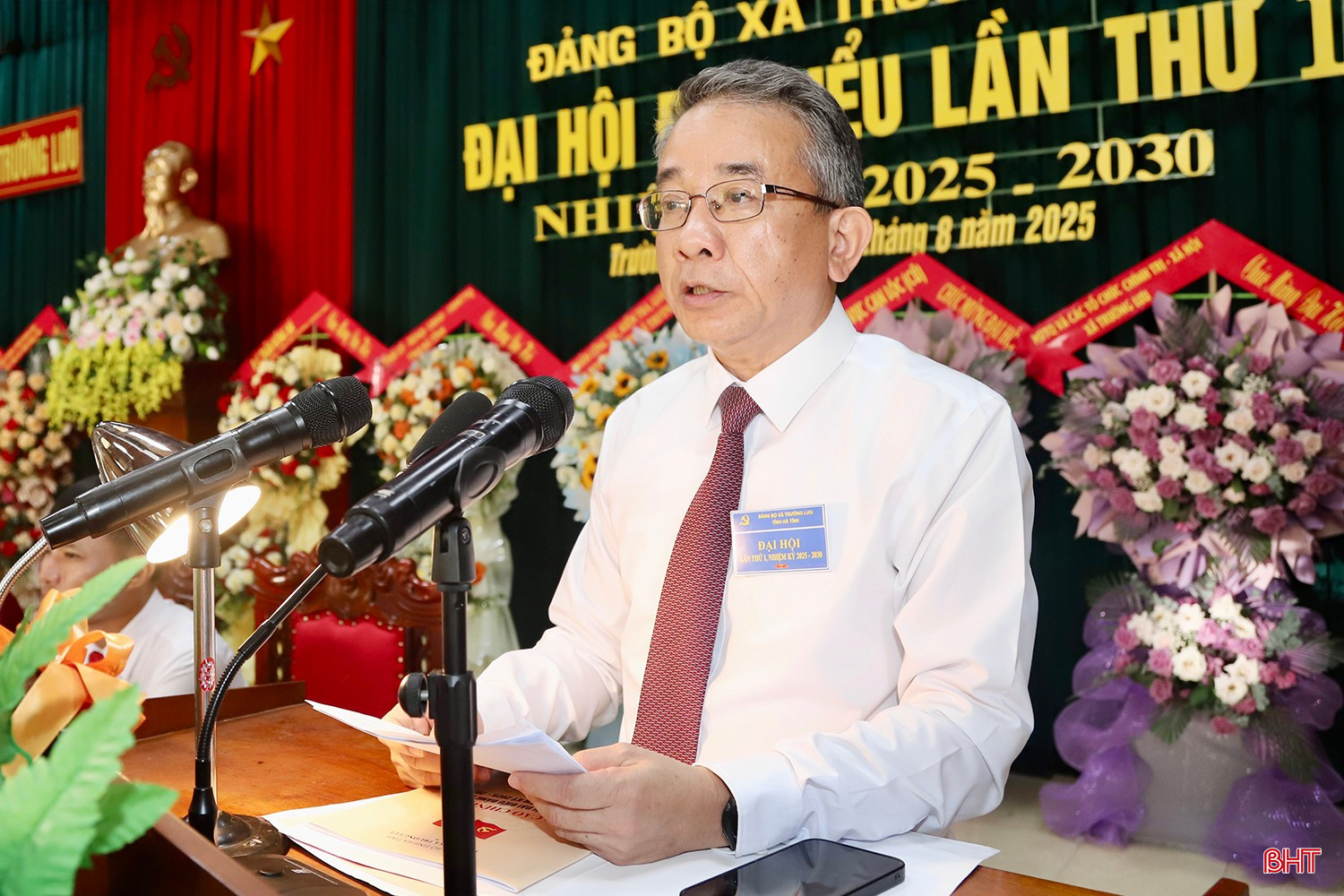 Chủ nhiệm UBKT Tỉnh ủy Hà Văn Trọng phát biểu chỉ đạo đại hội.
