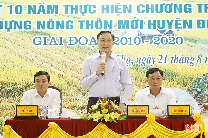 Đức Thọ đạt kết quả toàn diện sau 10 năm xây dựng nông thôn mới