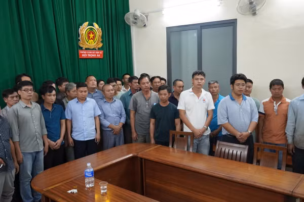 Một số bị can trong vụ án sai phạm tại Cục Đăng kiểm Việt Nam.