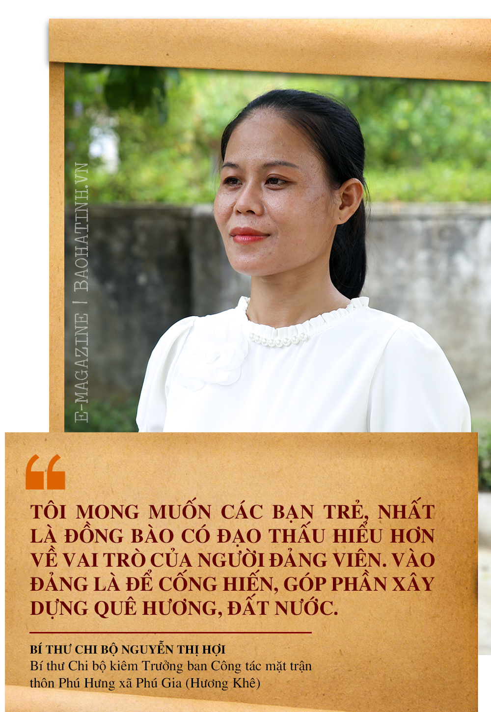 Đảng viên là người có đạo ở Hà Tĩnh - khi “hạt giống đỏ” được ươm mầm (bài 3): Nữ bí thư chi bộ nhiệt huyết với xây dựng nông thôn mới
