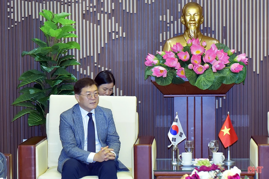 Chủ tịch UBND tỉnh Hà Tĩnh đề xuất KOICA xúc tiến, hỗ trợ địa phương thúc đẩy tăng trưởng xanh