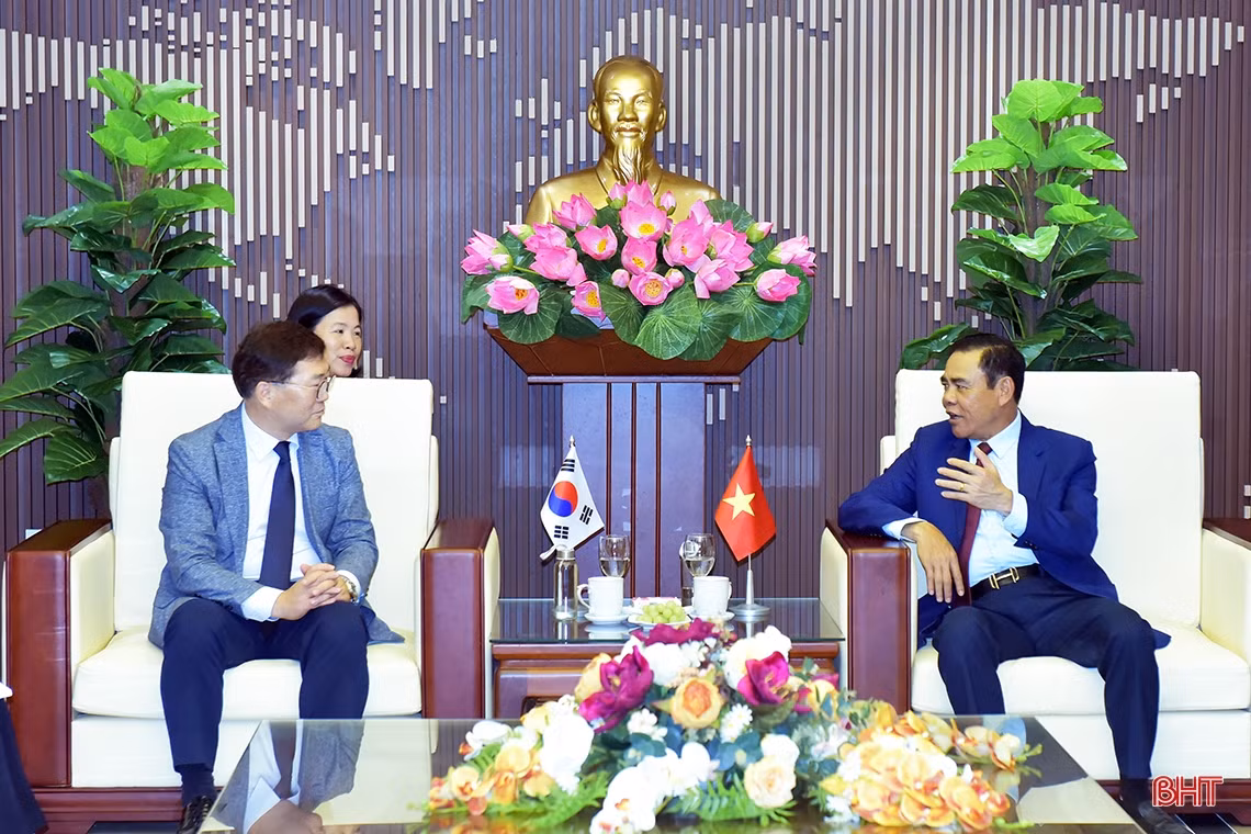 Chủ tịch UBND tỉnh Hà Tĩnh đề xuất KOICA xúc tiến, hỗ trợ địa phương thúc đẩy tăng trưởng xanh