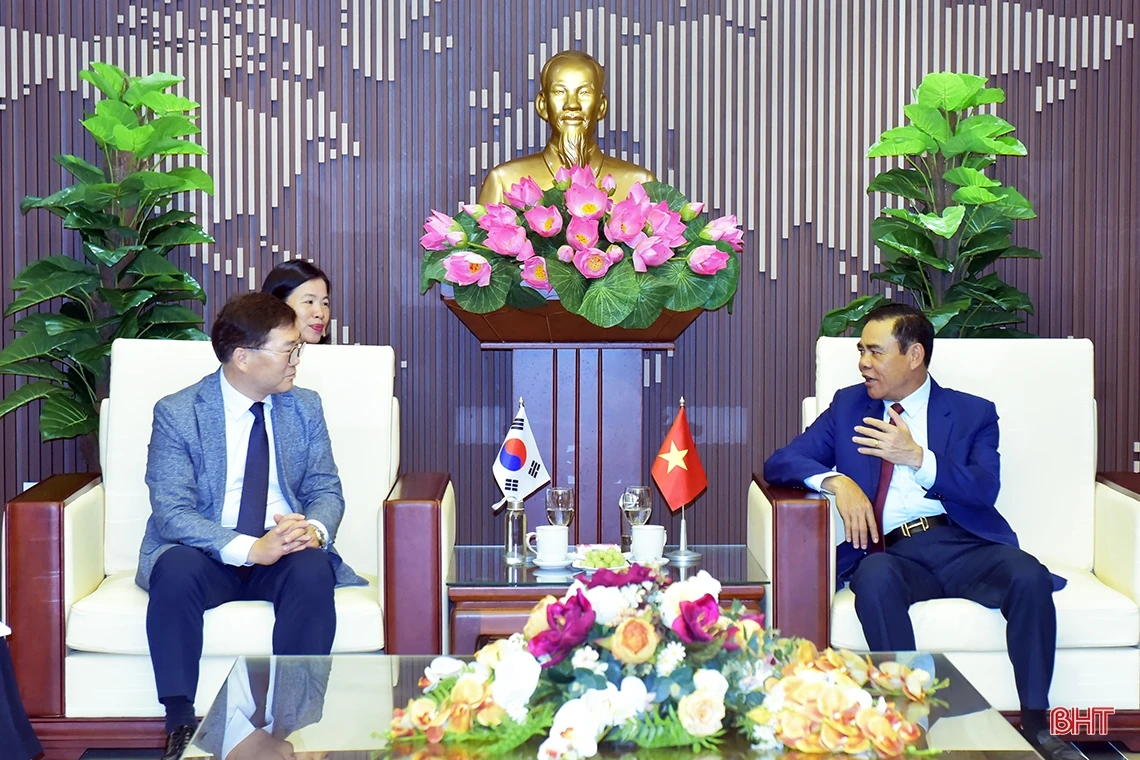 Chủ tịch UBND tỉnh Hà Tĩnh đề xuất KOICA xúc tiến, hỗ trợ địa phương thúc đẩy tăng trưởng xanh