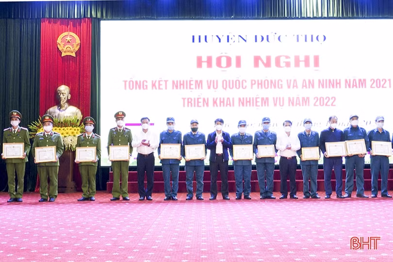 Đức Thọ triển khai nhiệm vụ quốc phòng - an ninh năm 2022
