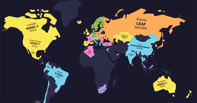 Xe điện bán chạy nhất thế giới 2021