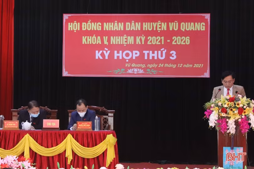 HĐND huyện Vũ Quang xem xét ban hành 11 nghị quyết quan trọng