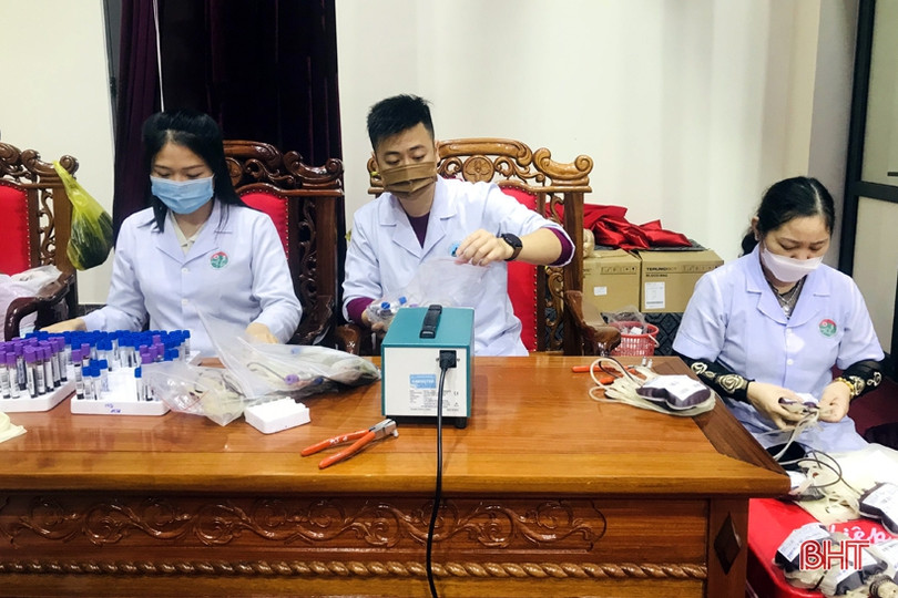 Huyện Kỳ Anh tổ chức hiến máu tình nguyện, thu về 323 đơn vị máu