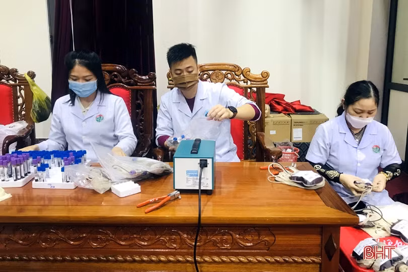Huyện Kỳ Anh tổ chức hiến máu tình nguyện, thu về 323 đơn vị máu