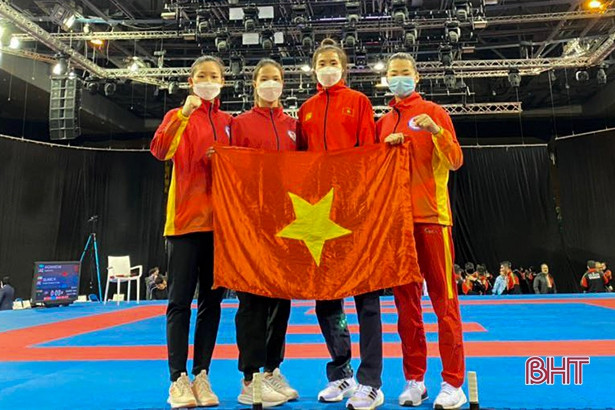 VĐV Hà Tĩnh giành 4 huy chương tại Giải Vô địch karatedo châu Á 2021