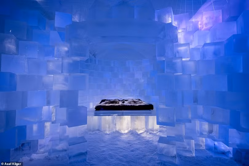 Kỳ lạ với khách sạn băng, du khách được trải nghiệm những thứ độc lạ