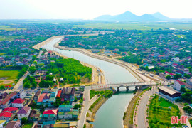 Diện mạo mới đôi bờ sông Trí ở đô thị phía Nam Hà Tĩnh