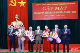 Phường Hoành Sơn gặp mặt kỷ niệm 43 năm Ngày Nhà giáo Việt Nam 