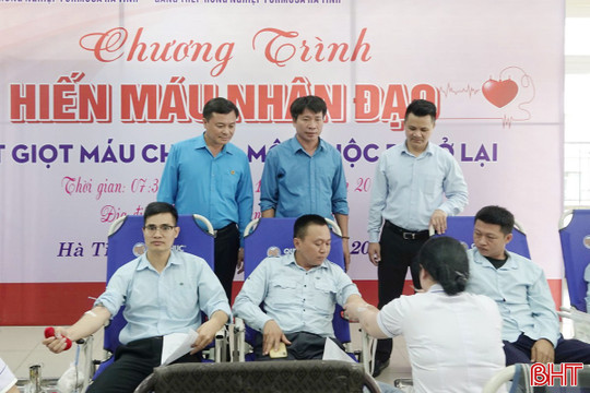 Thu hơn 200 đơn vị máu từ ngày hội hiến máu của Formosa Hà Tĩnh
