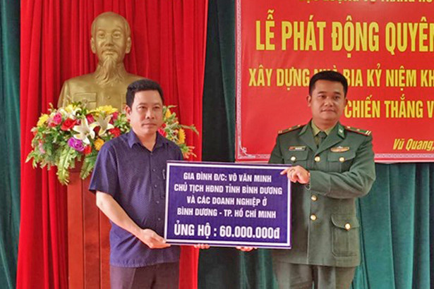 Hơn 100 triệu đồng xây dựng, tôn tạo nhà bia tưởng niệm Phan Đình Phùng