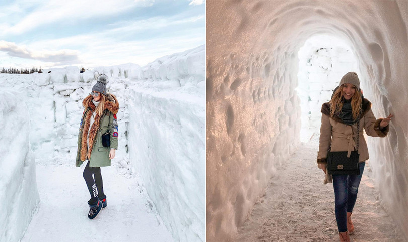 Mê cung tuyết rộng 2.500 mét vuông ở Ba Lan