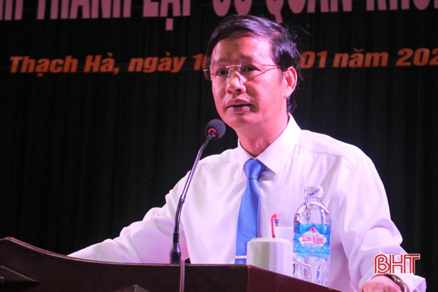 Công bố quyết định thành lập Cơ quan khối Dân huyện Thạch Hà