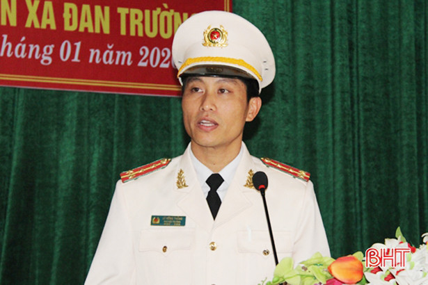 Hết quý 1 năm 2020, công an chính quy sẽ phủ kín 100% xã trên địa bàn Nghi Xuân