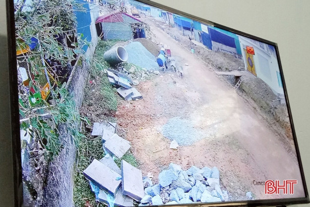Thị trấn Thạch Hà lắp 14 camera giám sát an ninh trật tự