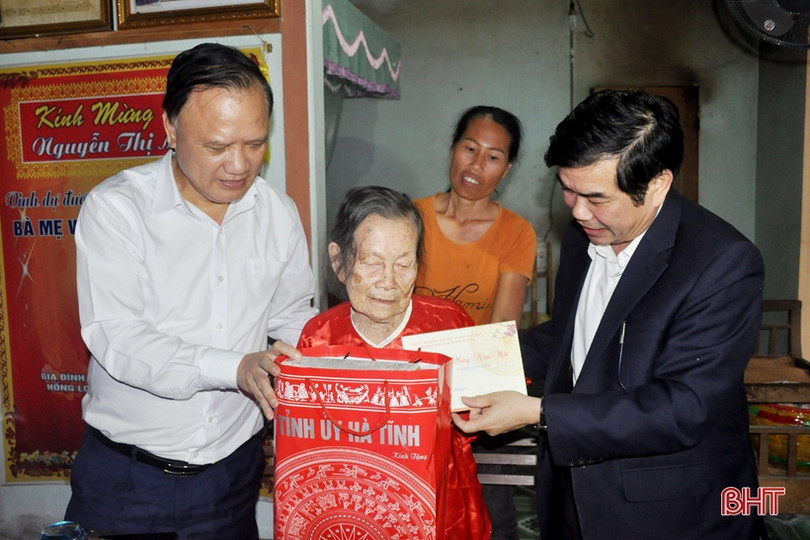 Lãnh đạo Hà Tĩnh thăm hỏi, chúc tết các Mẹ Việt Nam anh hùng