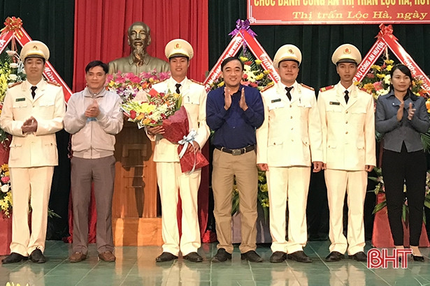 4 công an chính quy đảm nhiệm các chức danh Công an thị trấn Lộc Hà