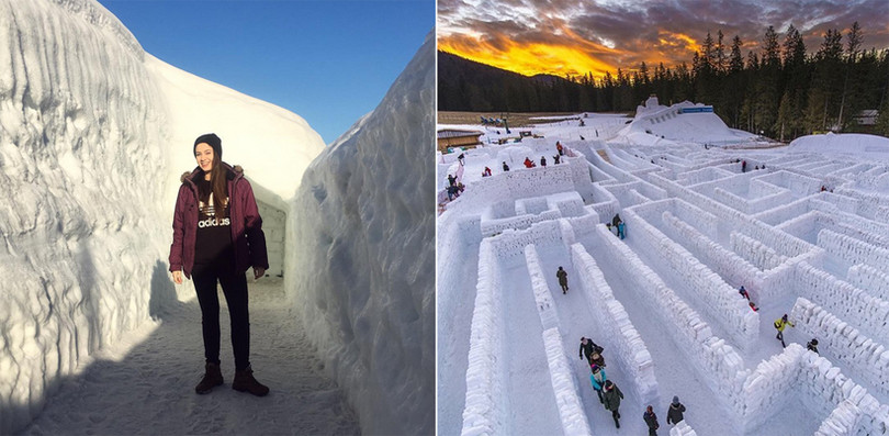 Mê cung tuyết rộng 2.500 mét vuông ở Ba Lan
