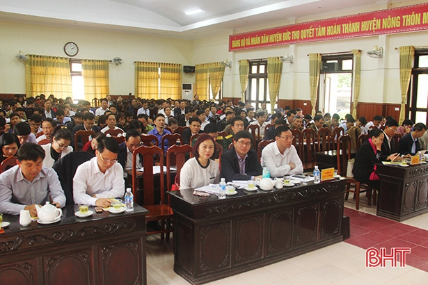 Đức Thọ phấn đấu huyện đạt chuẩn nông thôn mới trong quý 2/2020