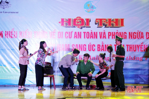 Kỳ Khang nhất hội thi về di cư an toàn, phòng ngừa di cư trái phép sang Úc