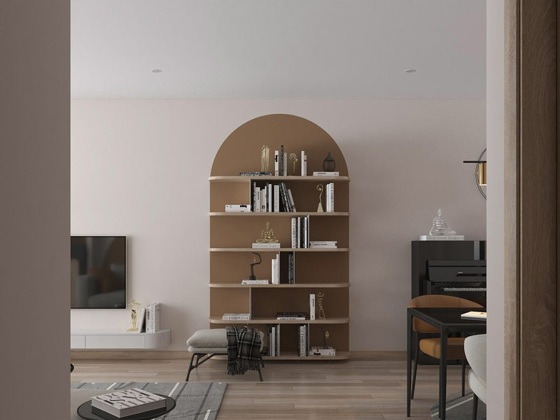 Bất ngờ với những đường cát cong trong căn hộ hiện đại