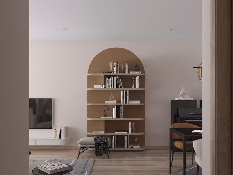 Bất ngờ với những đường cát cong trong căn hộ hiện đại