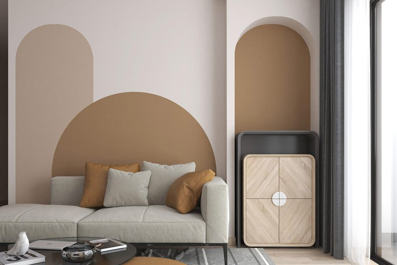 Bất ngờ với những đường cát cong trong căn hộ hiện đại