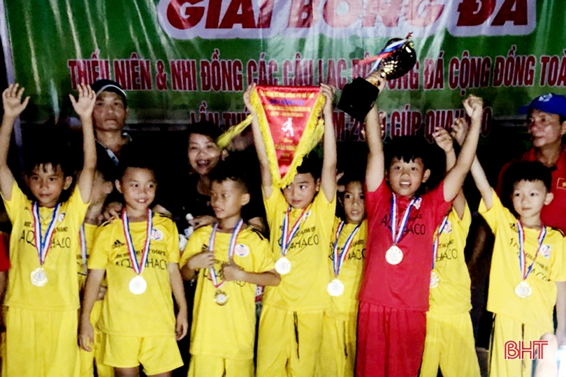 25 đội bóng đá nhí Hà Tĩnh tranh tài Cúp Quahaco mở rộng