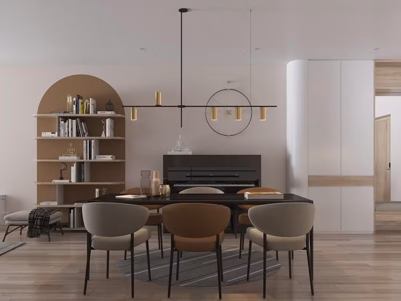 Bất ngờ với những đường cát cong trong căn hộ hiện đại