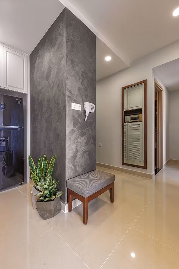 Căn hộ đẹp lạ với tông màu xám