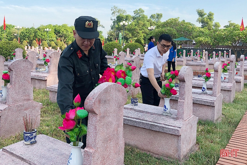 Tuổi trẻ Hà Tĩnh tri ân các anh hùng, liệt sỹ bằng nhiều hoạt động ý nghĩa