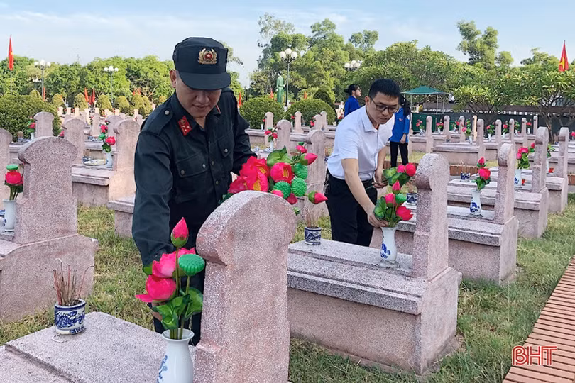 Tuổi trẻ Hà Tĩnh tri ân các anh hùng, liệt sỹ bằng nhiều hoạt động ý nghĩa