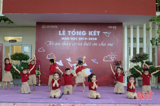 Hơn 400 học sinh mầm non iSchool Hà Tĩnh kết thúc năm học 2019-2020